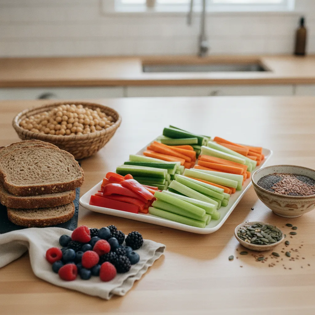 snacks sains faible index glycémique